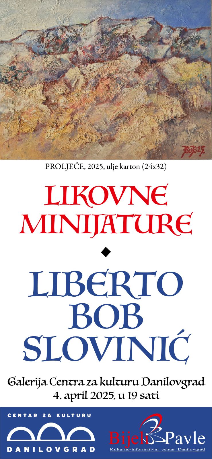 Izložba slika ,,Likovne minijature“ – Liberto Bob Slovinić