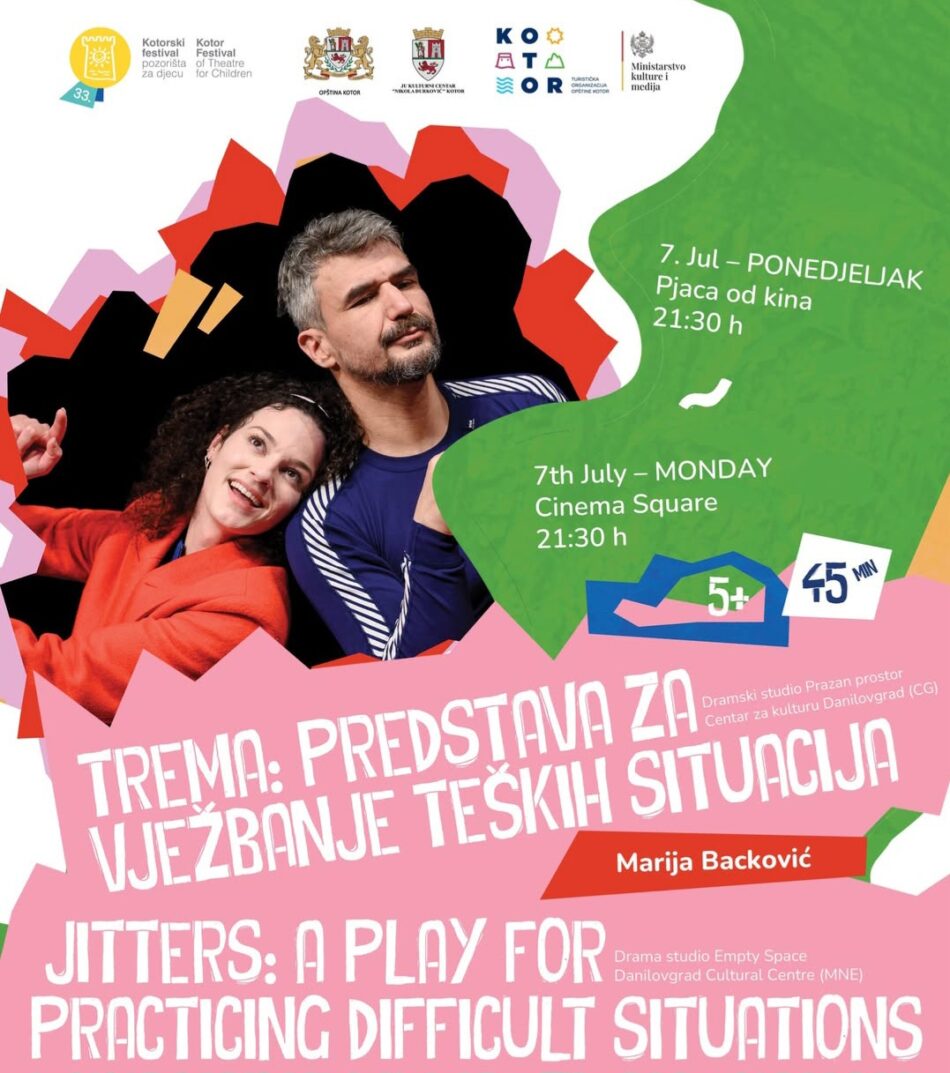 ,,Trema: predstava za vježbanje teških situacija” igra na Kotorskom festivalu pozorišta za djecu