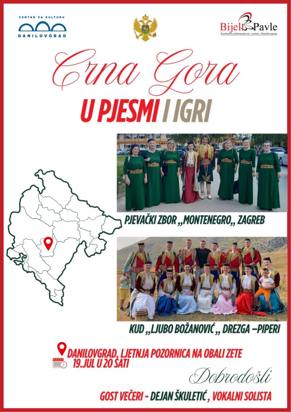 Veče za sjećanje: ,,Crna Gora u igri i pjesmi”