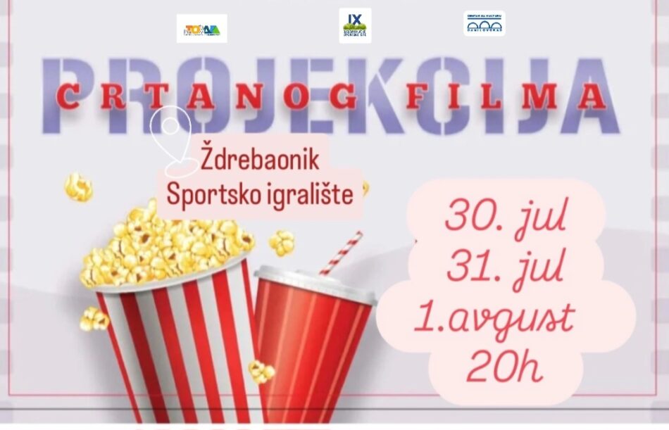 Projekcije crtanih filmova na Ždrebaoniku!