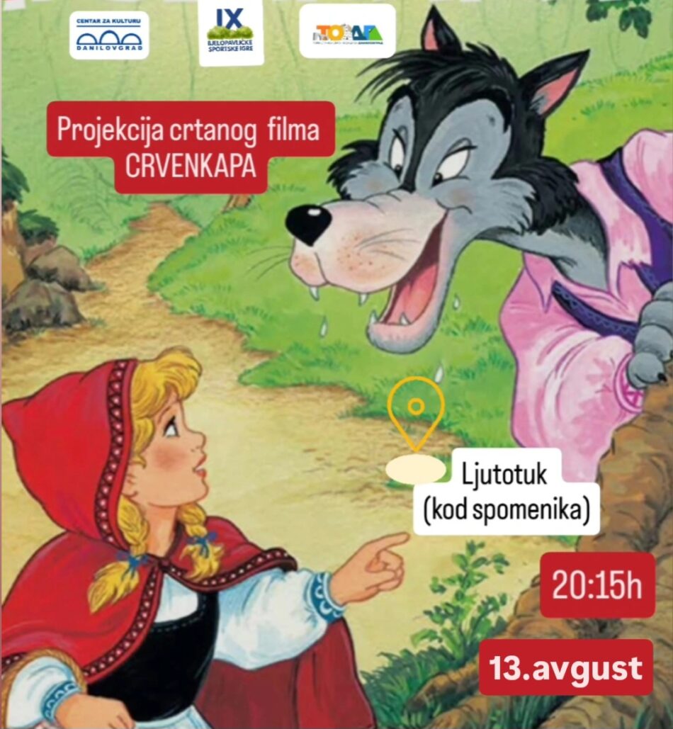 Projekcija crtanog filma ,,Crvenkapa”