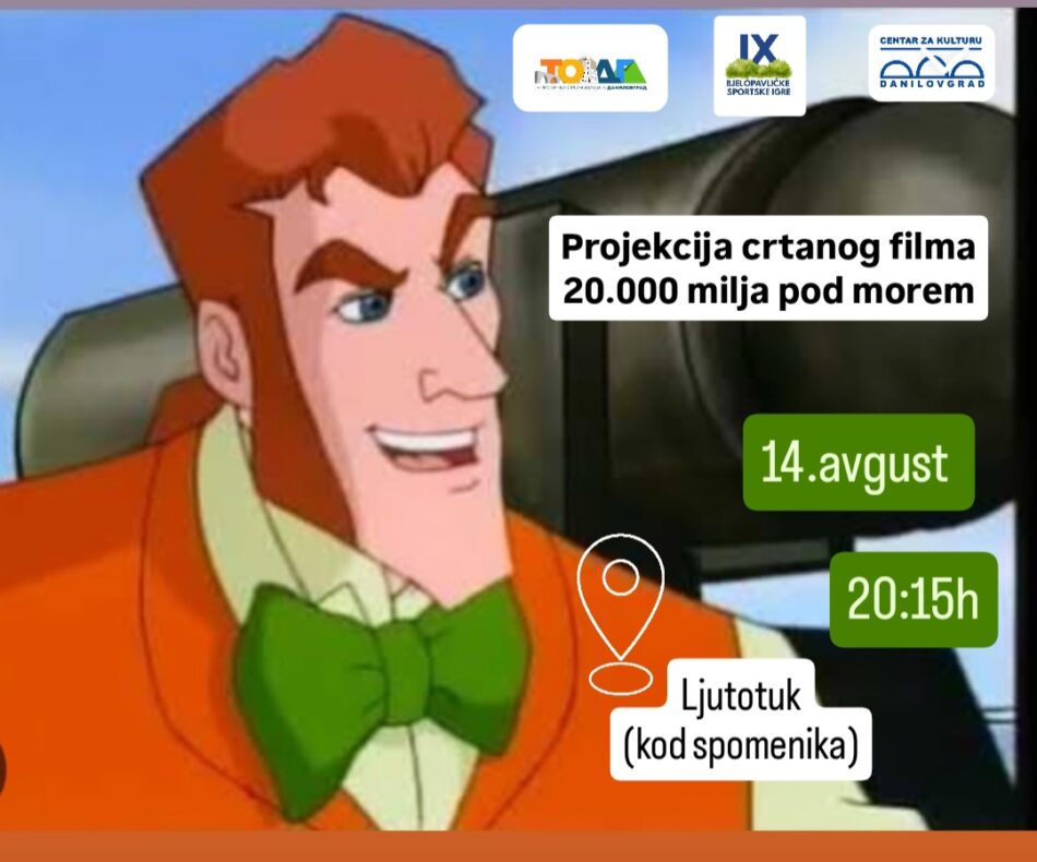 Projekcija crtanog filma ,,20.000 milja pod morem”