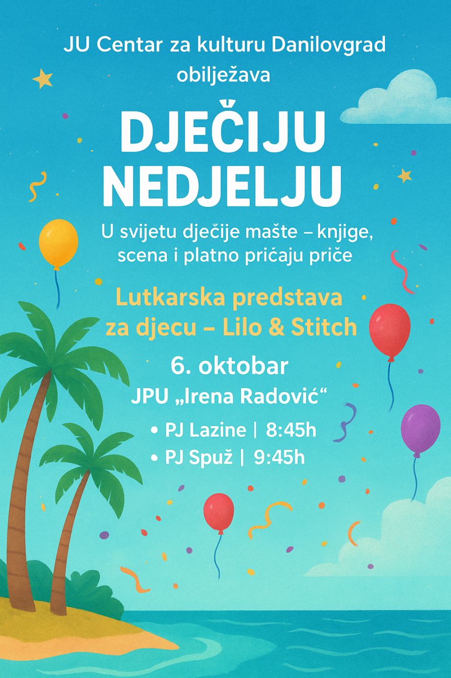 Lutkarska predstava za djecu Lilo & Stitch